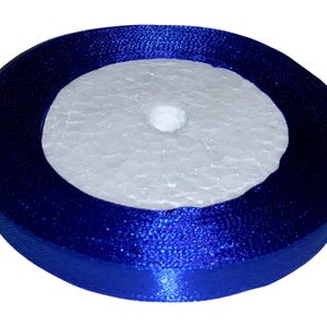 Nastro da sposa | Nastro di raso 1 cm x 23 m | Nastro blu scuro | Confezione regalo | Decorazioni matrimonio | Accessori da cucito 40
