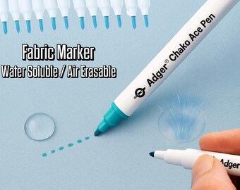 Water Soluble/Air Erasable  Fabric Marker | Disappearing Ink | Vanishing Textile Pen | 15cm/5.9in Sewing Marking Tool | Embroidery