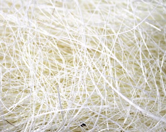 Sisal | Natural Fiber cream 25g/0.88 oz/ 19× 13 × 5 cm/7.5 × 5.1× 2inches | Eco-Friendly Craft Material | Sustainable Art Supplies  1