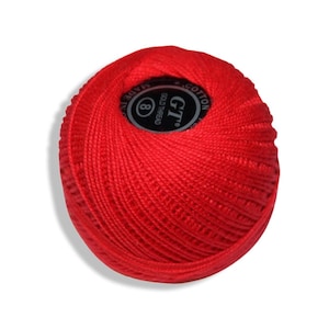 Handmade | 100% Cotton Crochet Thread | Iris Yarn | 140m | Embroidery | Sewing Supplies | Crafting Essentials | 119 Color