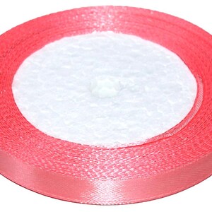 Nastro di Raso 1 cm/23 m | 0,39 in/905 in | Hobby Creativi | Cucito | Confezione Regali | Colore Ricco 089 | Alta Qualità | Uso Versatile