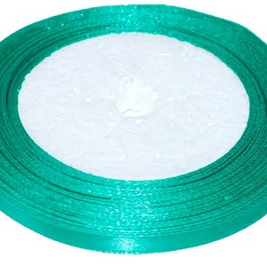 Fita de cetim 0,6 cm x 23 m / 0,24 in x 905 in | Artesanato | Costura | Embalagem de presentes | Arranjos florais | Projetos DIY