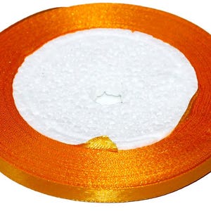 Ruban de satin 0,6 cm/23 m | Ruban artisanal | Fournitures de bricolage | Emballage cadeau | Décoration de mariage | Bordure à coudre | Décorations de fête