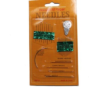 Juego de agujas de coser a mano (25 unidades, surtido) para manualidades, acolchado, bordado y reparación. Kit de costura versátil y duradero.
