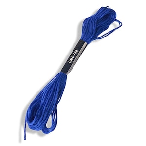 DMC Embroidery Floss 8m 798 | Cross Stitch Thread | Craft Sewing String | Needlepoint Yarn | DIY Hand Embroidery Supplies