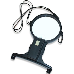 Embroidery Magnifier | Hanging Lighted Magnifying Glass | 120mm LED Pendant Loupe | Craft | Needlework | Cross Stitch Tools