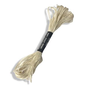 DMC 8m Embroidery Floss | Cross Stitch Thread | Needlework Yarn | Premium Cotton Craft String | Color 712 Eggshell