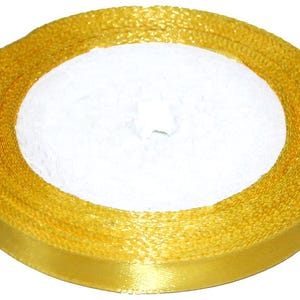 Ruban Satiné 1cm / 23m | 0.39 in / 905 in | Haute Qualité | Artisanat | Couture | Emballage Cadeaux | Décoration de Fêtes | Élégant