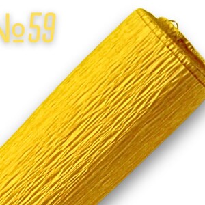 Rullo di Carta Corrugata | Carta Crepe | Materiale per Artigianato | Carta Decorativa | 2.5mx50cm/0.54mm/98.4x19.6x0.021in |  59