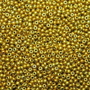 Perline di Vetro Ceche Calibrate | 450g/16oz | Misura 12/0 | 0,19cm/0,075in | 10 (68304) | Materiali di Alta Qualità per Hobby e Artigianato