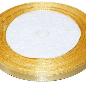 Nastro di raso doppio lato 0,6 cm x 23 m / 0,24 in x 905 in | Artigianato | Confezione regalo | Cucito | 142