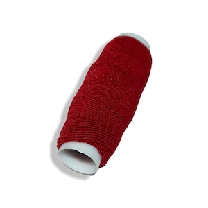 Filo Elastico Rosso | Cordino in Gomma | Diametro 0,9mm/0,0354in | Bobina da 25m/984,25in | Forniture per Artigianato