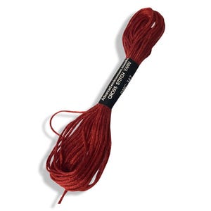 DMC 347 Embroidery Floss 8m | High-Quality Thread | Cross Stitch | Needlework | Craft Supplies | Vibrant Red | Handmade | DIY