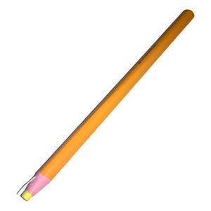 Lápiz de tela borrable con agua de 16 cm / Herramienta de marcado de sastre que desaparece / Accesorio amarillo para costura / acolchado / textil / manualidades