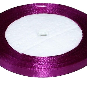 Nastro di Raso 0,6 cm x 23 m / 0,24 in x 905 in | Nastro per Hobby | Confezione Regali | Progetti Fai-da-te | Fiocco Decorativo | 034