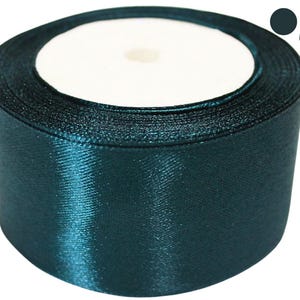 Nastro di Raso 5 cm / 1,97 in | 23 m / 905 in | Fai da Te | Cucito | Confezione Regali | Tessuto di Qualità | Progetti DIY |  062