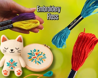 Embroidery Floss | Thread | Cross Stitch | 8m/314.96 in |  Needlework | Craft Supplies |  Art | DIY