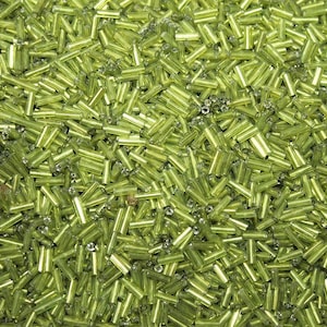 Perle Bugle 100g/3.53oz | 6mm/0.24in | Perle Tubolari in Vetro | Forniture per Artigianato | Perle da Semina | Materiali per Perline 24