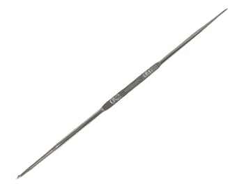 Dual-Sided Metal Crochet Hook | Steel Crochet Needle | Number 0.2-0.6  | 12.5cm/4.92 in Length | Durable Craft Tool
