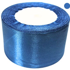 Nastro in Seta 5cm/1,97 in | 23m/905 in | Tessuto di Alta Qualità | Artigianato | Cucito | Confezionamento Regali |  096