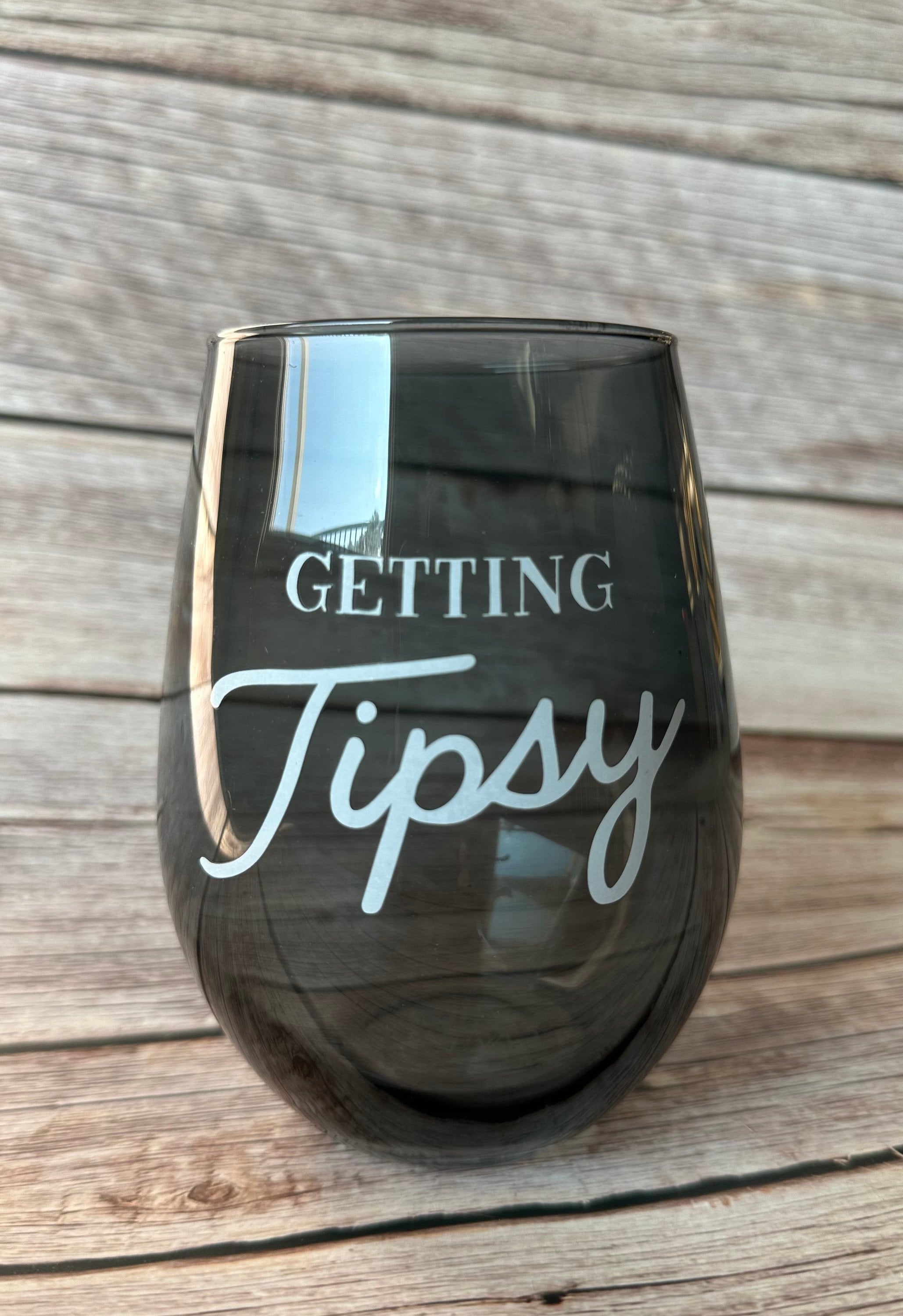 Set of 20 Oz Getting Tipsy Wine Glasses Stemless Wine Glass wine Gifts for  Her Wine Glass Wine Glass Gifts Funny Wine Glass 