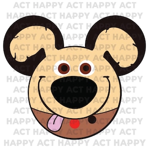 Up&#39;s Dug Mickey Mouse Head SVG Digital File Print or Cricut