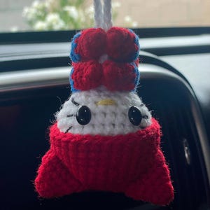 Crochet Pretty Spider Kitty Car Hanger