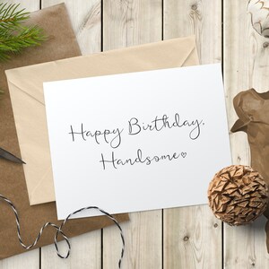 Printable Happy Birthday Handsome Card, Instant Download, Printable Happy Birthday Card, Happy Birthday Card, Printable Card, Digital