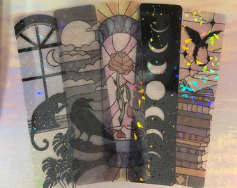GET ALL FIVE Bookmark Bundle | Get All 5 Bookmarks | Transparent | Holographic 2"x8"