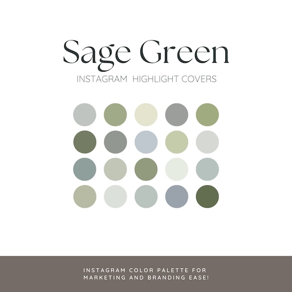 Sage Green Color Palette - Etsy