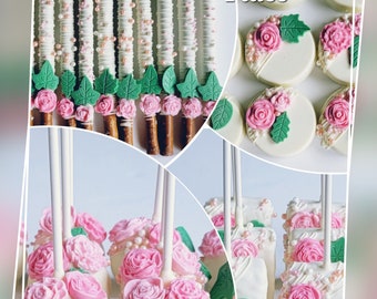 Flower Themed Party Treats (Birthday, Garden, Butterfly, Roses, Wedding, Baby Shower)