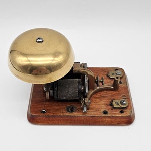 1890&#39;s Telegraph Sounder...J.H. Bunnell New York, New York...Railway Station Salvage...Telegraph Key Sounder with Brass Bell