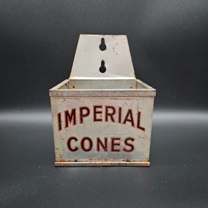 Selten ... 1930 Imperial Ice Cream Cone Halter ... Eisdiele ... Soda-Brunnen