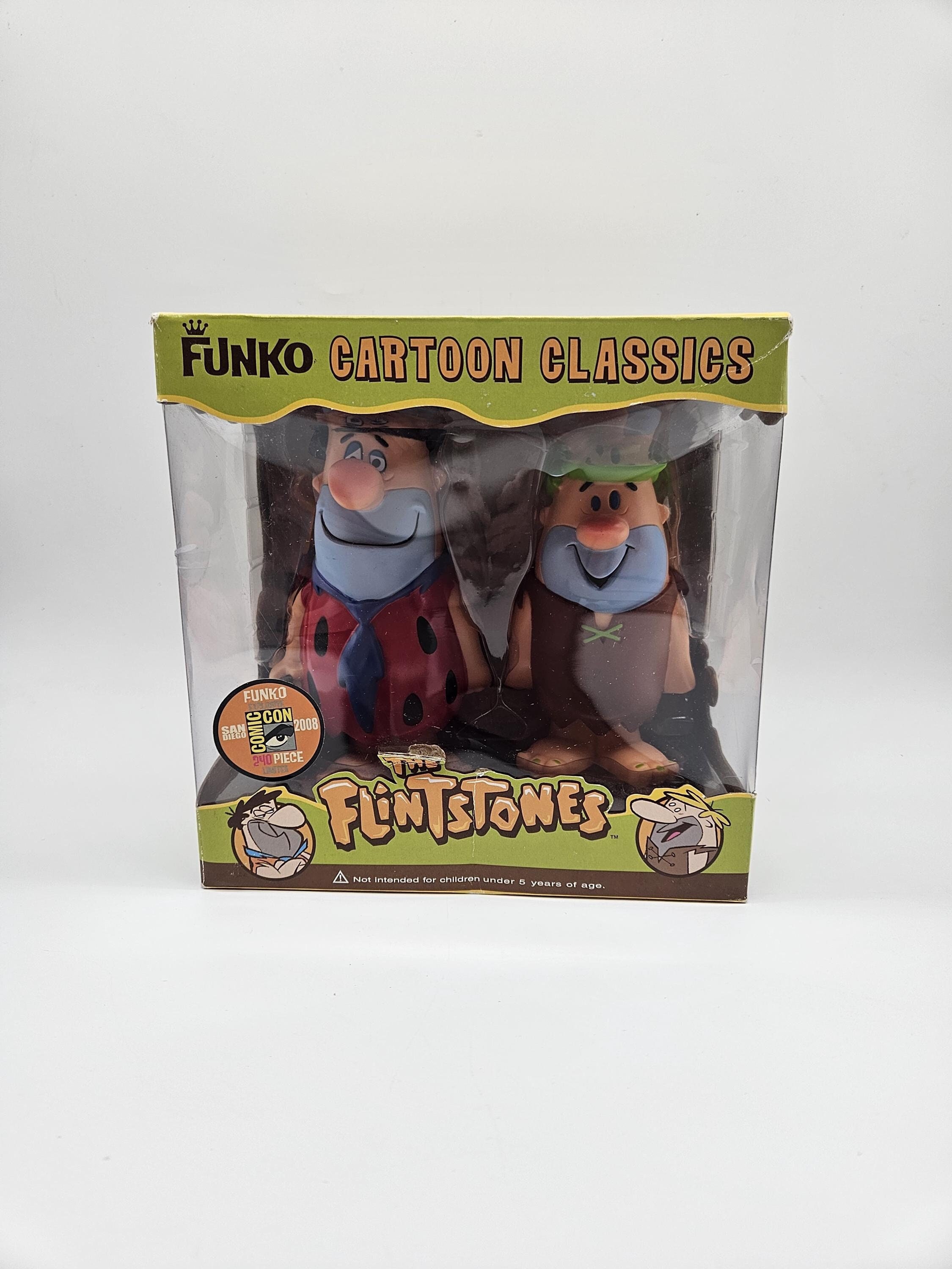 Funko Fred and Barney Figures...Flintstones...Cartoon Classics...Exclusive 2008 Comic Con San Diego Limited Edition...240 Piece...Original