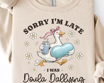 Doula Goose PNG Dilly Dallying Peanut Ball L&D naissance équipe soutien conception téléchargement numérique