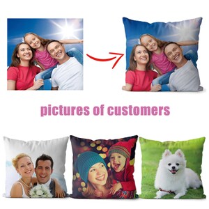 Custom Pillow,Personalised Photo Pillow with Cushion Personalised cushion, Personalised Pillow image 3