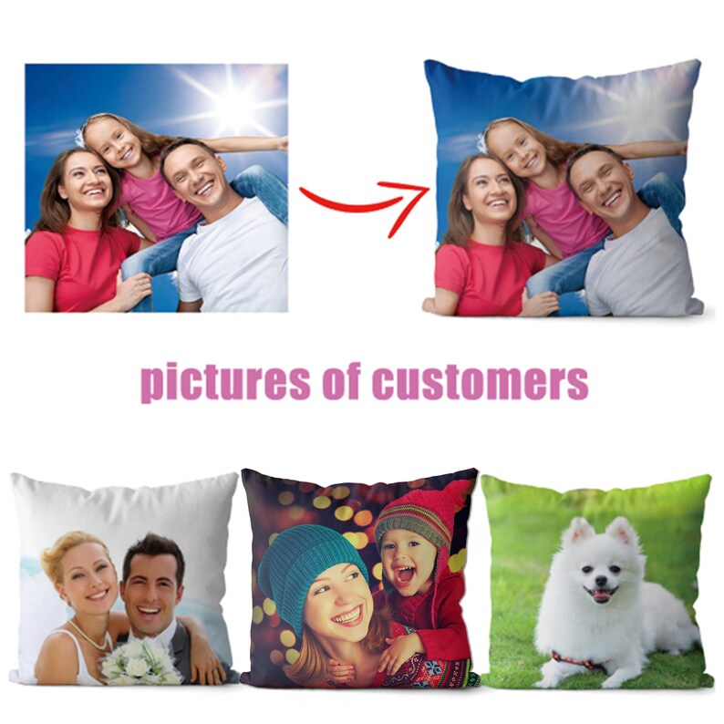 Custom Pillow,Personalised Photo Pillow with Cushion Personalised cushion, Personalised Pillow image 3