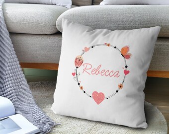 Gepersonaliseerde familienaamkussen | Geschenken met monogram | Gepersonaliseerde kussen | Rustiek huisdecor | Boerderijdecoratie | Aangepaste sierkussen