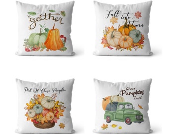 Watercolor pumpkin pillow | Halloween decor | fall decor | fall pillow | front porch pillow | autumn decor | autumn pillow | thanksgiving