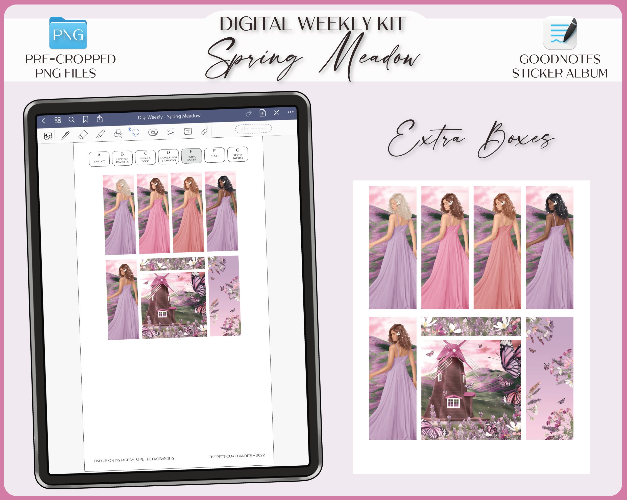 Digital Stickers for Goodnotes Weekly Planner Kit iPad Goodnotes ...