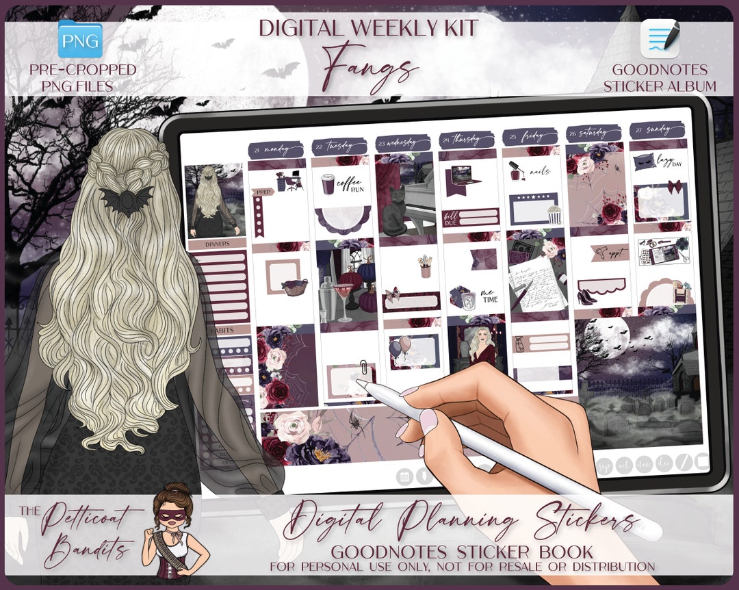 Digital Stickers for Goodnotes | Weekly Planner Kit | iPad Goodnotes ...
