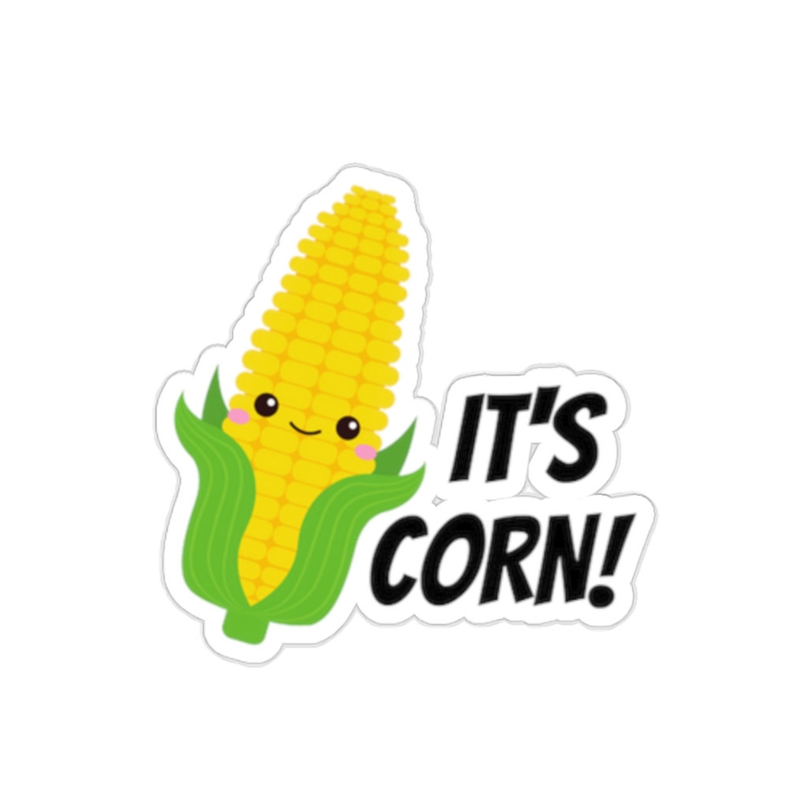 Trending Tik Tok it's Corn Diecut Stickers Etsy Ireland