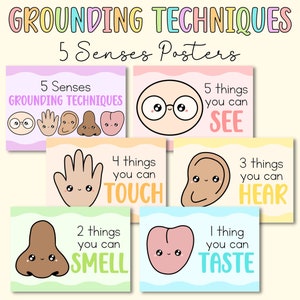 NUMÉRIQUE Techniques d'ancrage des 5 sens, Régulation émotionnelle, Décoration de salle de classe, Outils pour besoins spéciaux, Conscience émotionnelle, Bien-être