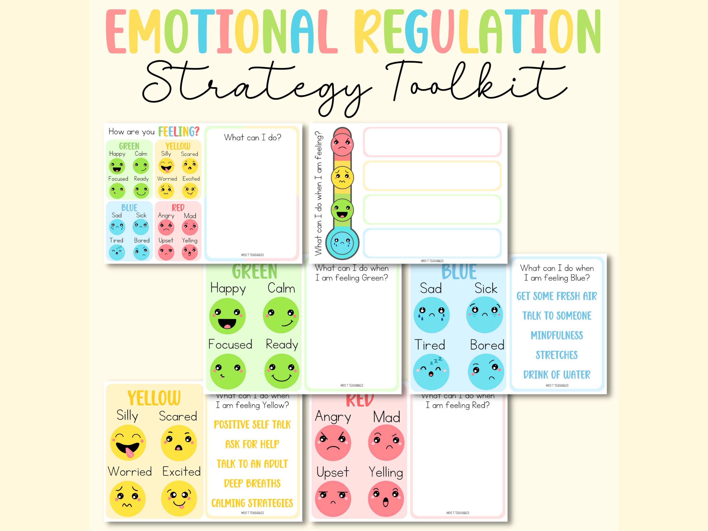 DIGITAL Emotional Regulation Strategy Toolkit, Classroom Decor, Areas ...