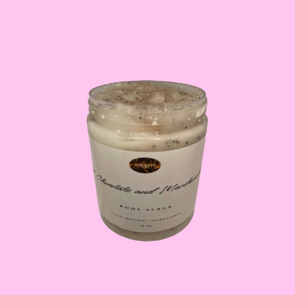 Hot Chocolate and Marshmallow Sugar Scrub | Body Scrub | Sugar Scrub | Body Exfoliation | Exfoliator