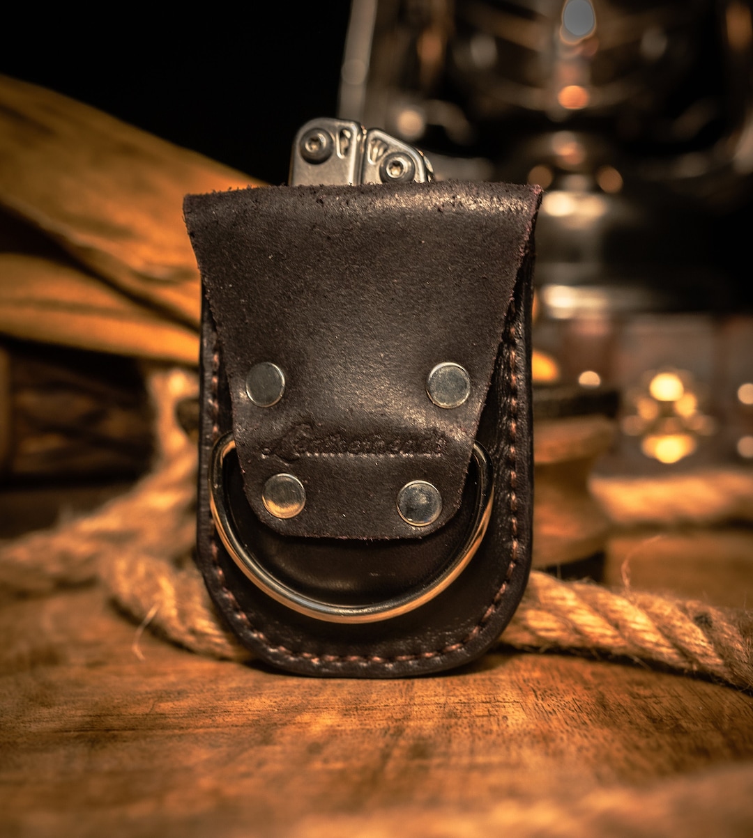 Leather Tape Measure Holder and Sheath. Etsy