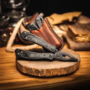 Custom Engraved Multitool | Personalized Groomsmen Gift, Father's Day, Camping, Outdoor, Pocket Tool, Gift for Men