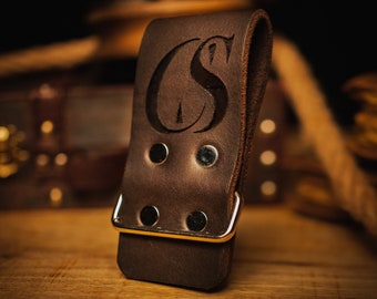 Leather Tape Measure Holder