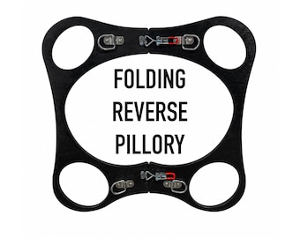 BDSM Portable Folding Reverse Pillory for Restraint and Dominant Submissive Play