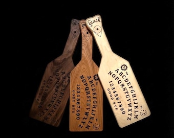 Ouija Board Paddle made of Walnut or Maple for BDSM Impact Play